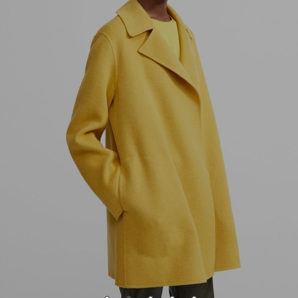 theory yellow coat